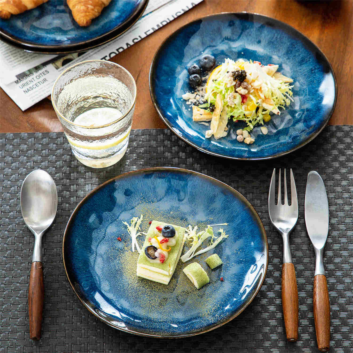 Starry Salad Plates Set of 4