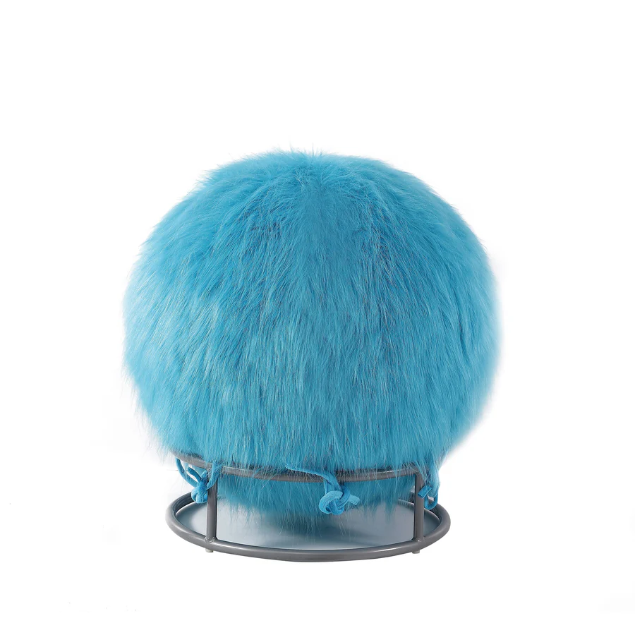 65 Inch Posture Fuzzy Exercise Yoga Ball Chair Set
