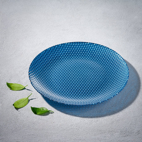 Maple, Colored Glass Chargers with Rim- Set of 4