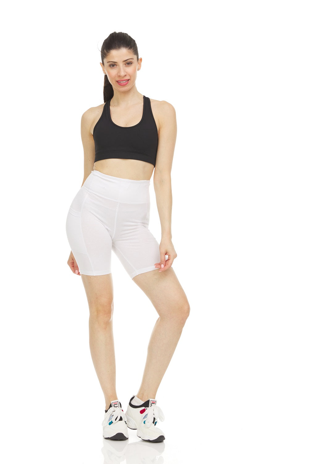 Women's High Waist Tummy Control Yoga Bike Shorts