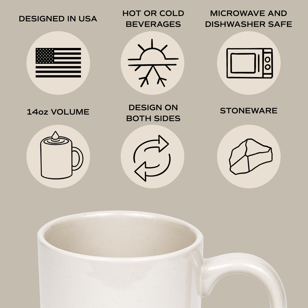 Choose Joy 14oz. Stoneware Coffee Mug
