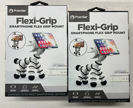 2-Pack-Deal:-Premier-Flexi-Grip-Smartphone-Flex-Grip-Mount-(WM-PFLEX1BK)-Smartphone-Holder
