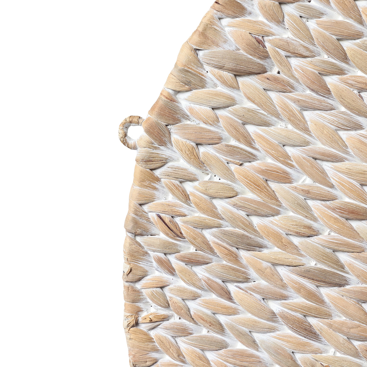 Annulus 3-Shelf Circular Handwoven Hyacinth Wall Rack
