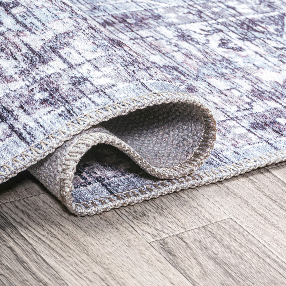 Didim Boho Medallion Machine-Washable Square Area Rug