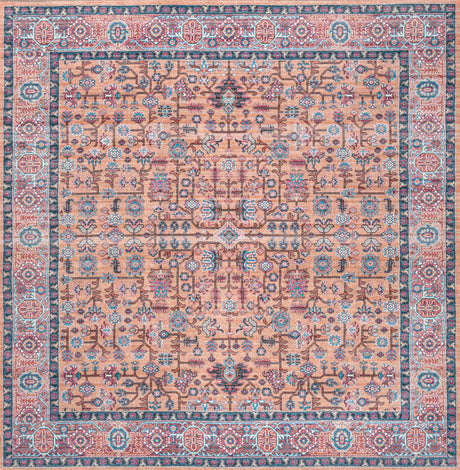 Kemer All-Over Persian Machine-Washable Square Area Rug