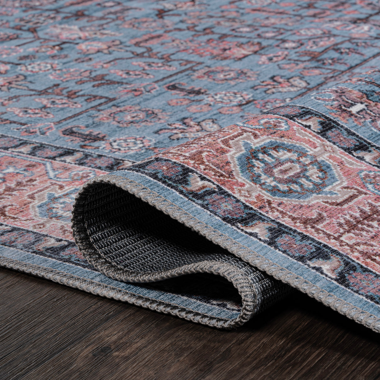 Kemer All-Over Persian Machine-Washable Runner Rug
