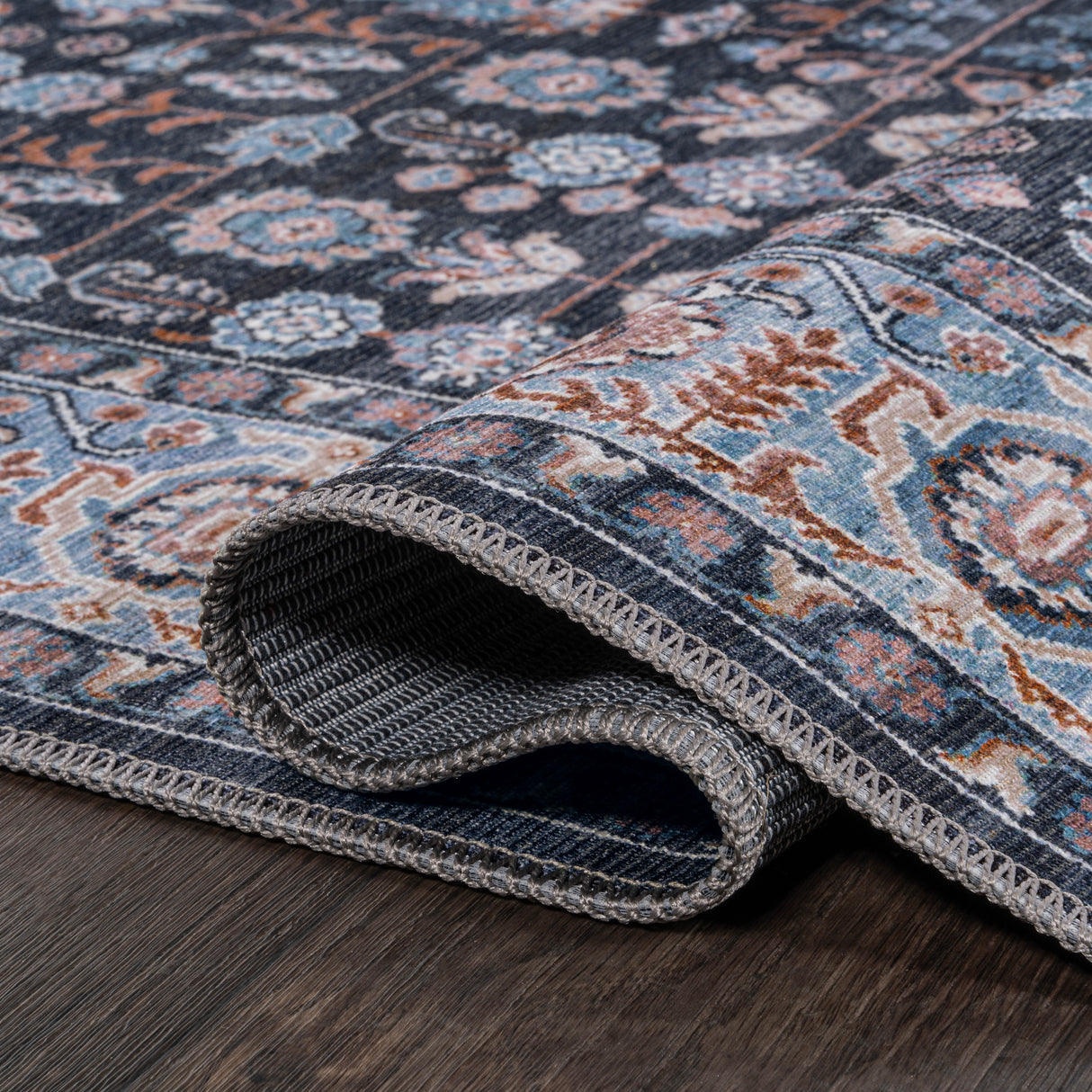 Kemer All-Over Persian Machine-Washable Runner Rug
