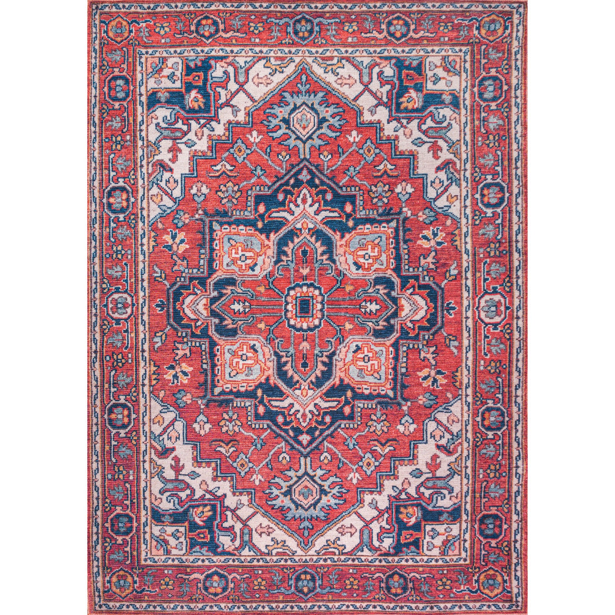 Cirali Ornate Large Medallion Machine-Washable Area Rug