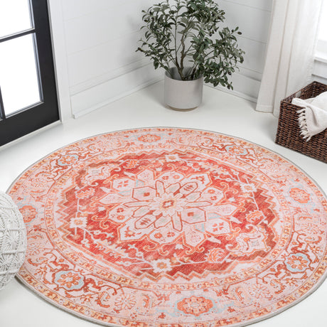 Asa-Ornate-Medallion-Machine-Washable-Round-Area-Rug-Area-Rugs