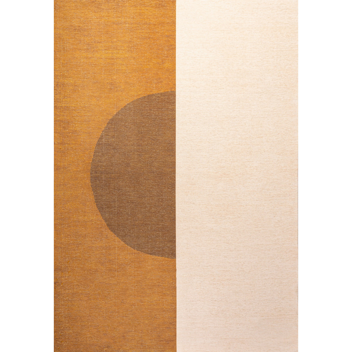 Demie Minimalist Circle Machine-Washable Area Rug