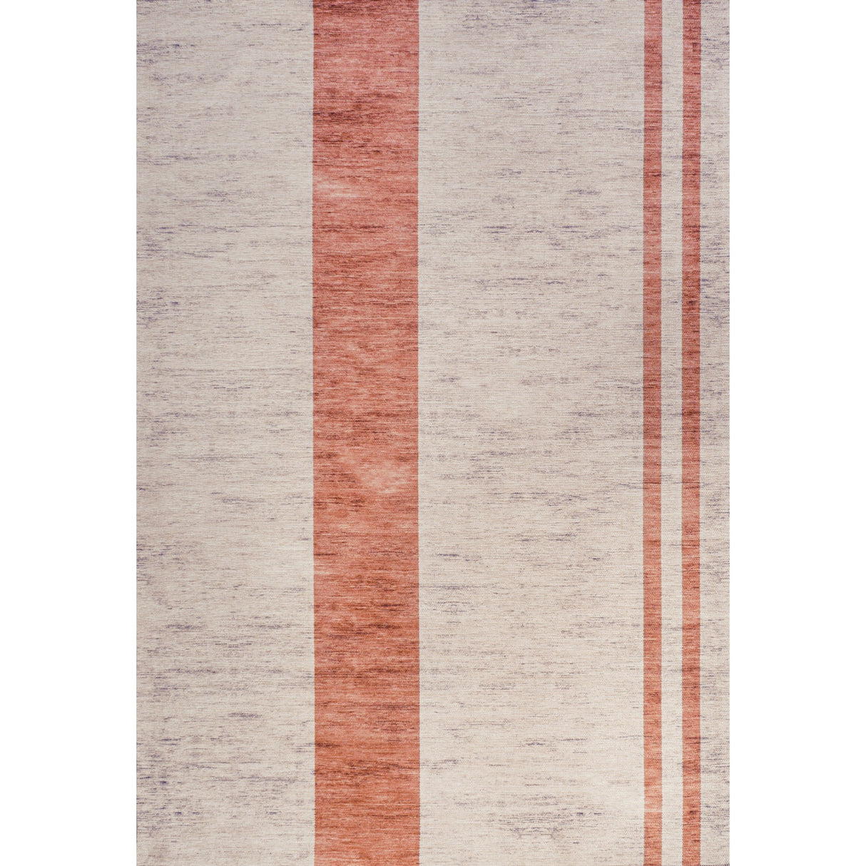 Raita Modern Simple Distressed Stripe Machine-Washable Area Rug