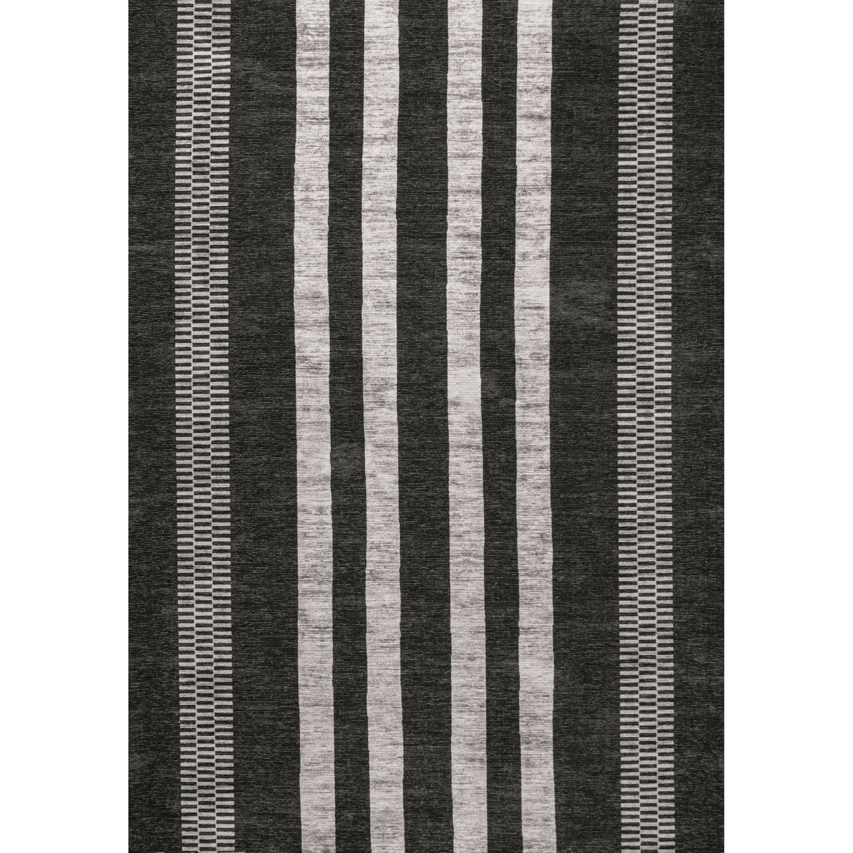 Vichy Geometric Striped Machine-Washable Area Rug