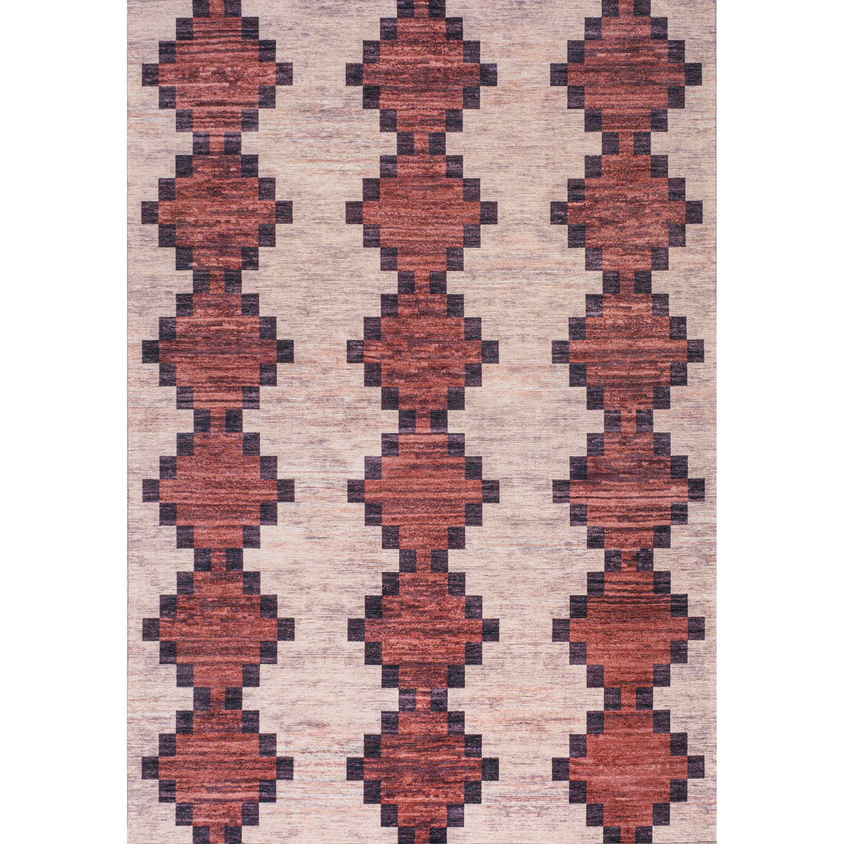 Timantii Modern Simple Trellis Kilim Machine-Washable Area Rug