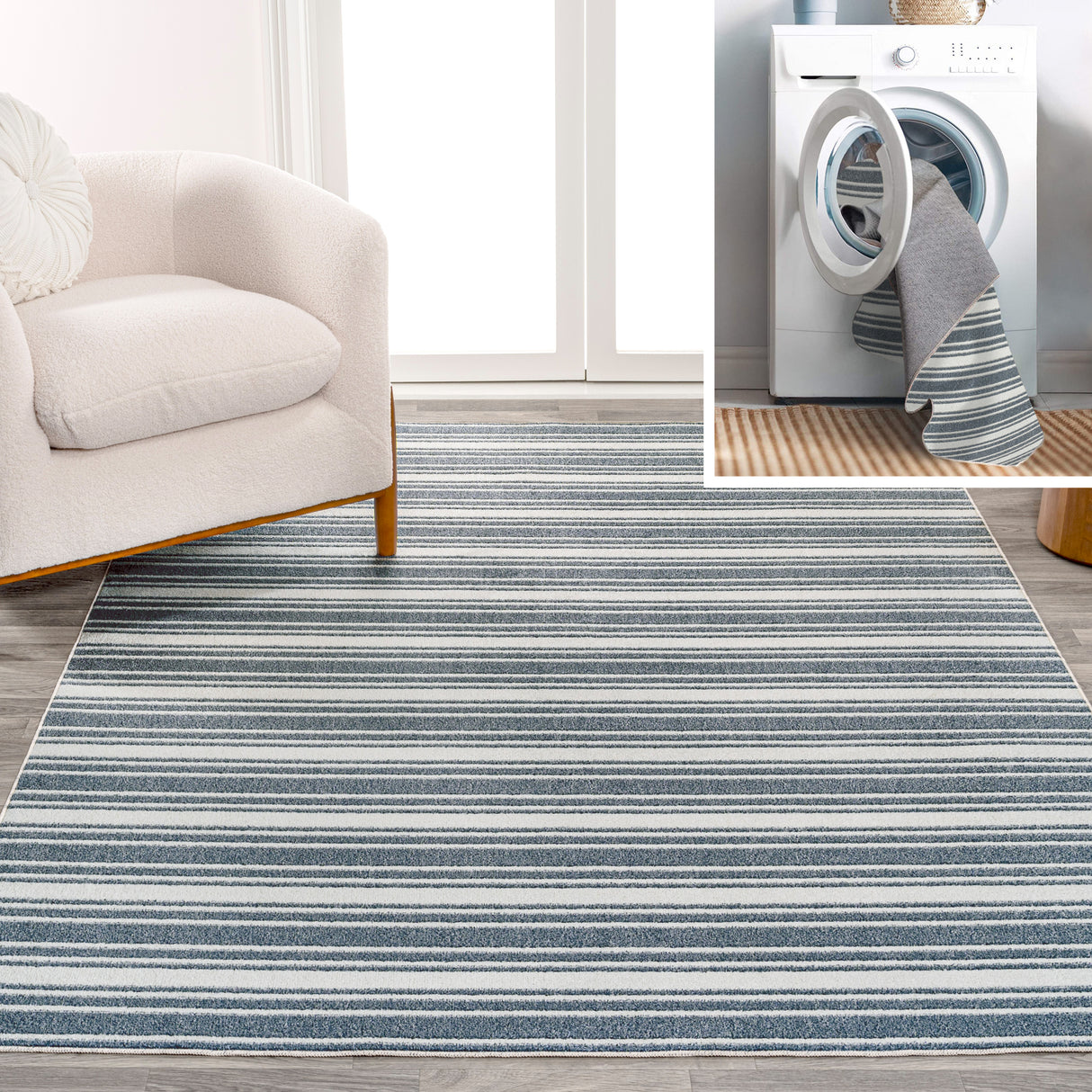 Fawning-Two-Tone-Striped-Classic-Low-Pile-Machine-Washable-Area-Rug-Area-Rugs