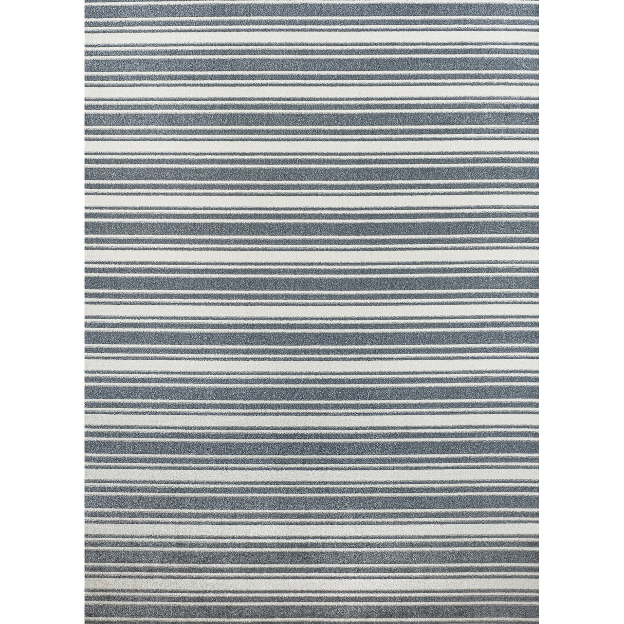 Fawning Two-Tone Striped Classic Low-Pile Machine-Washable Area Rug