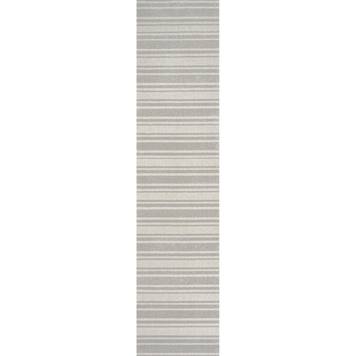 Fawning Two-Tone Striped Classic Low-Pile Machine-Washable Runner Rug