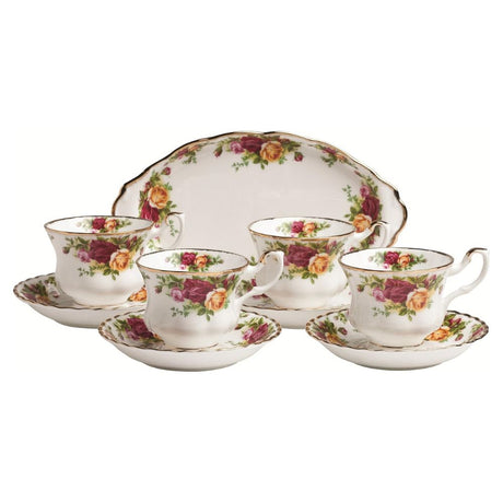 Royal-Albert-Old-Country-Roses-9-Piece-Tea-Set-Home-&-Garden-|-Kitchen-&-Dining-|-Tableware-|-Dinnerware-|-Dinnerware-Sets