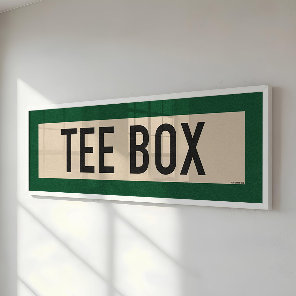 Framed Tee Box Golf Scroll Art