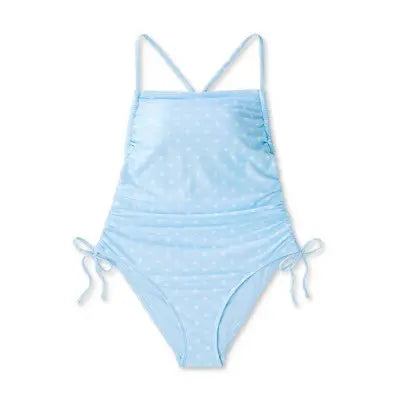 Wild Fable Women's Cheeky High Leg One Piece Swimsuit Side Cinch Bathing Suit