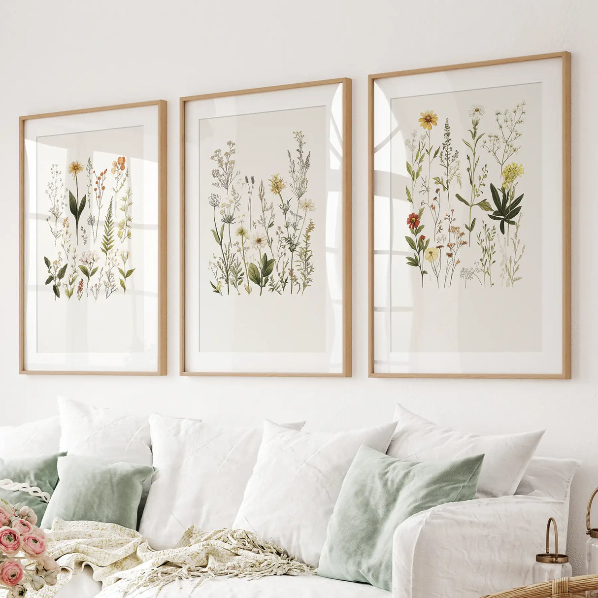 Watercolor-Set-of-3.-Colorful-Wildflower-Prints-Wall-Art-Set
