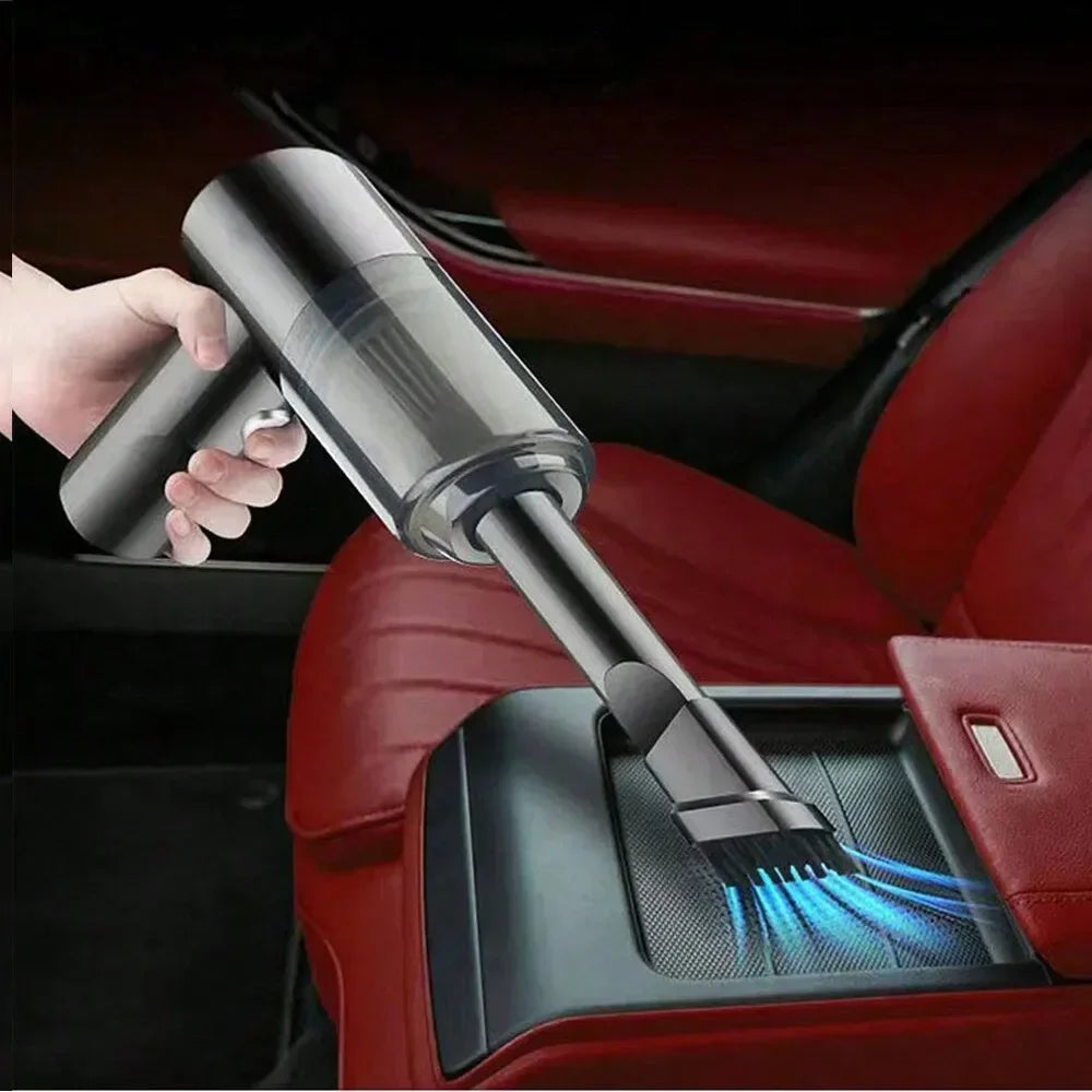 Wireless 120W High Power Vacuum Cleaner Dual Use Home Car Handheld Portable Black