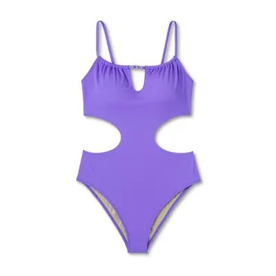 Shade & Shore Women's Bead Detail One Piece Swimsuit Cut Out Tunneled Swimwear