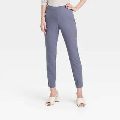 A New Day Women's Skinny Slim High Rise Ankle Length Ankle Pants Stretch