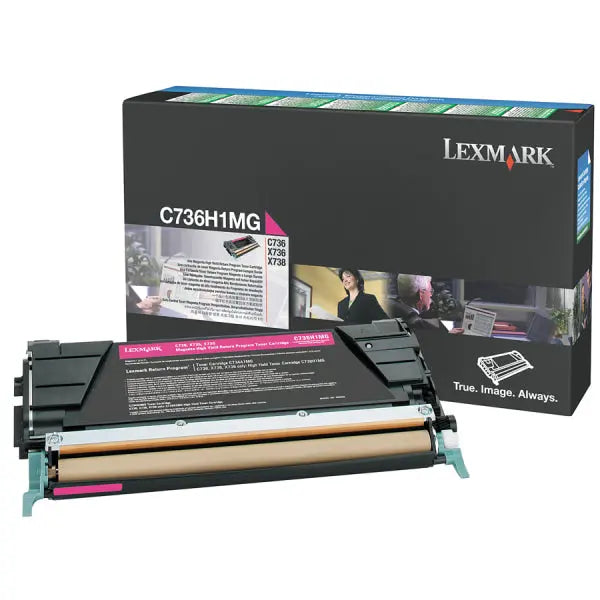 Lexmark C736H1MG C736/X736/X738 Magenta Laser Toner Cartridge 10000 Page