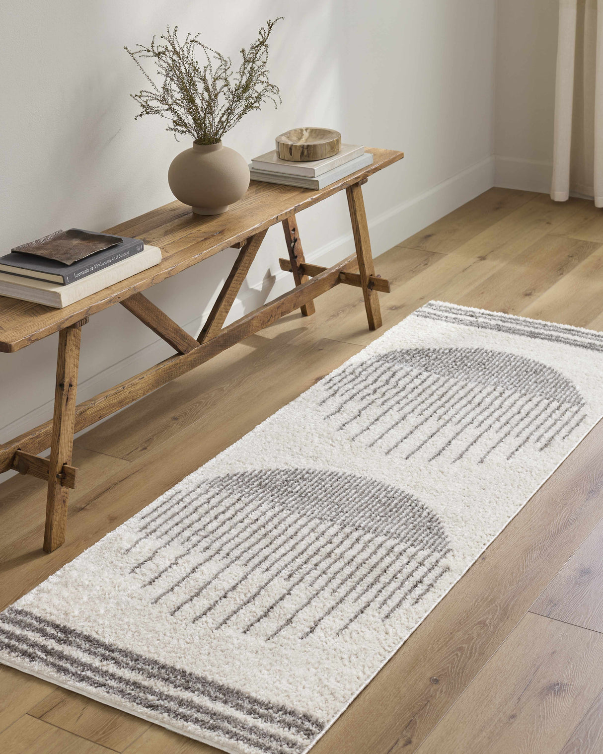 Apichu Charcoal Washable Area Rug
