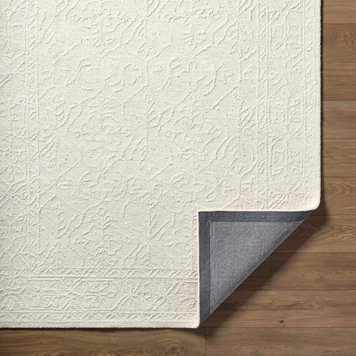 Yadid Cream Wool Area Rug