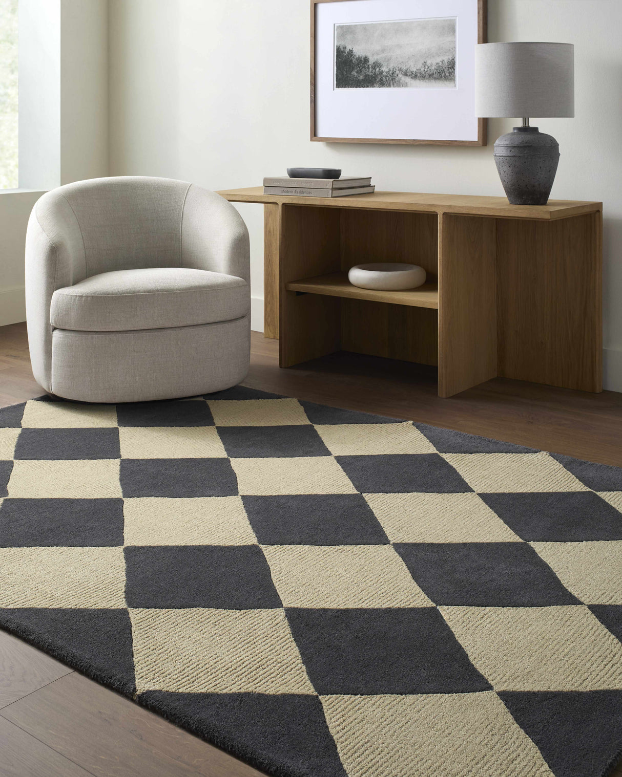 Aradia Charcoal Area Rug