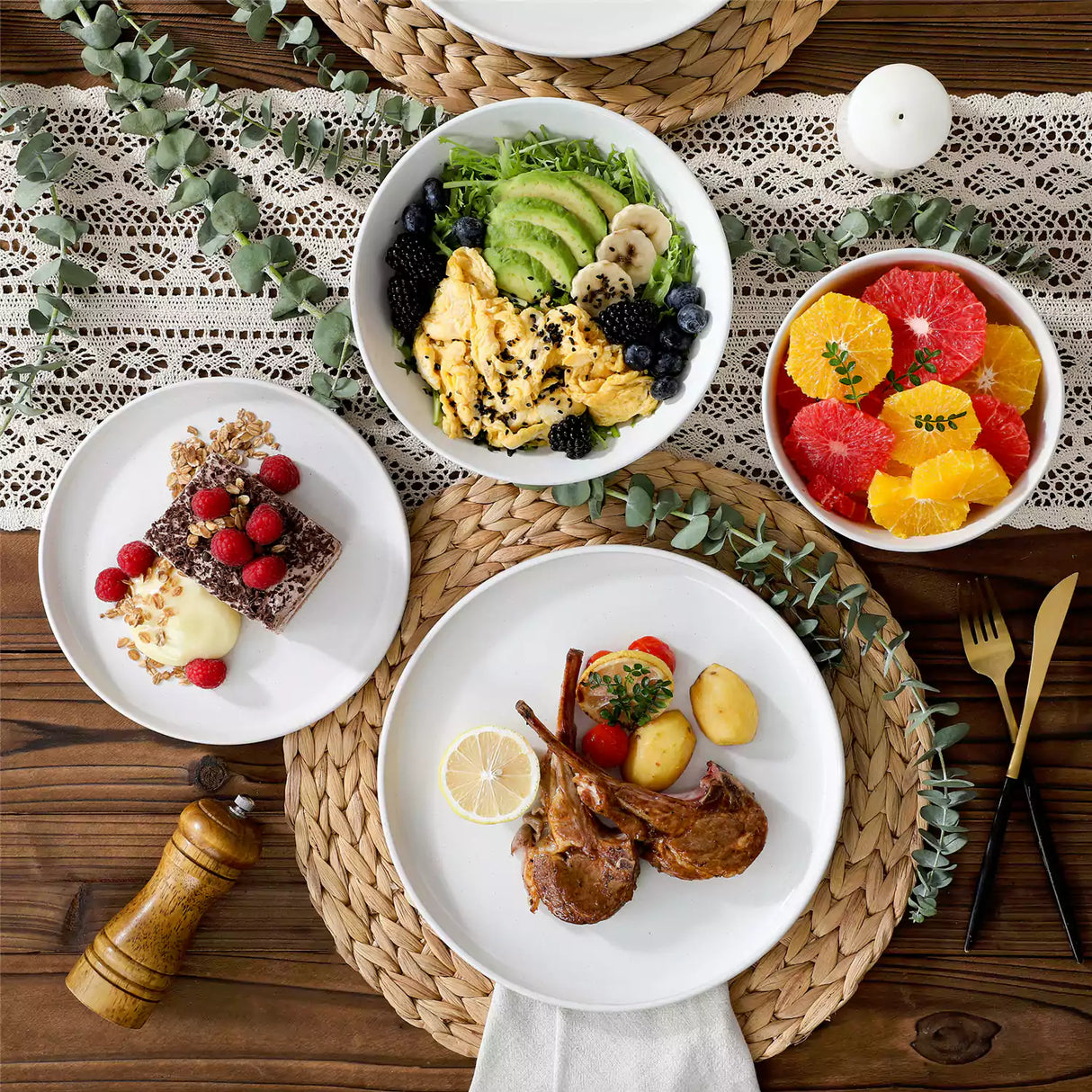 Zora 16 Piece Dinnerware Set