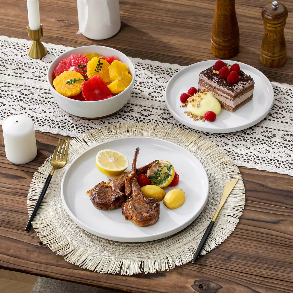 Zora 18 Piece Dinnerware Set