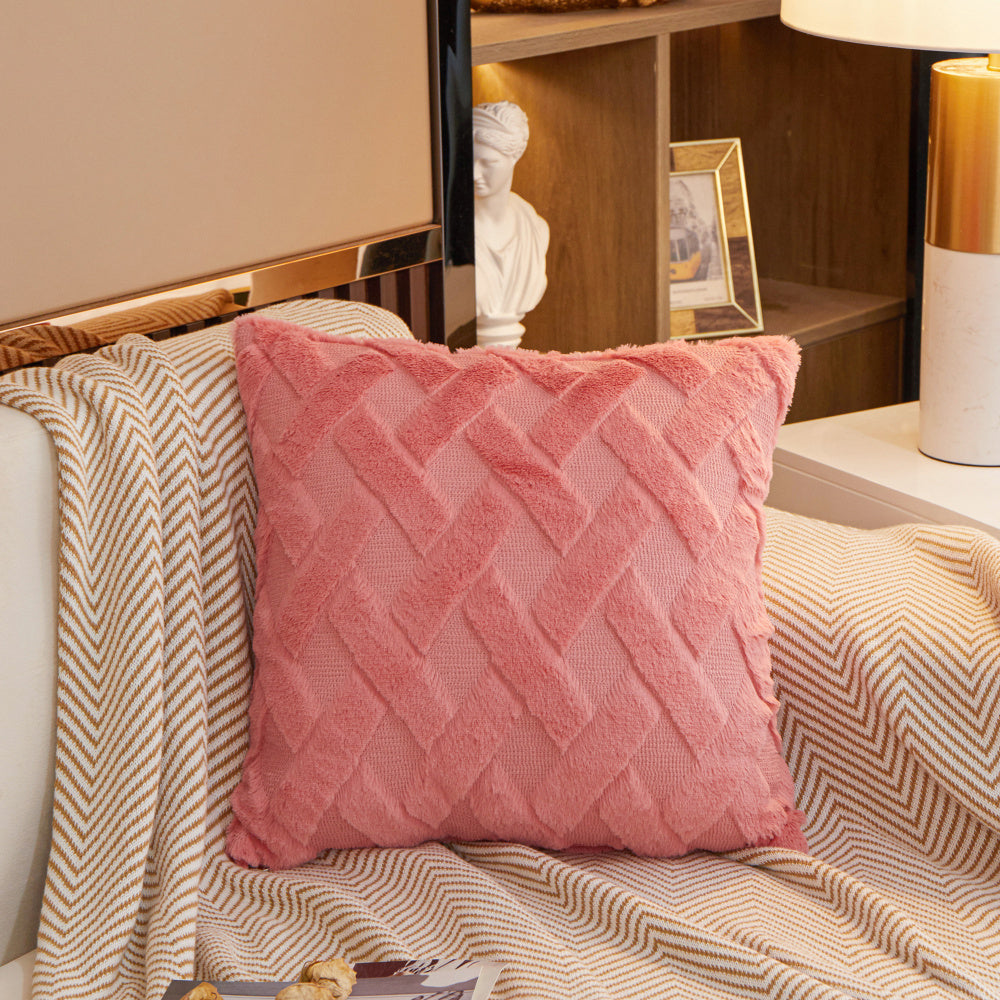 Crossline-shaped Plush Throw Pillow (With Insert)