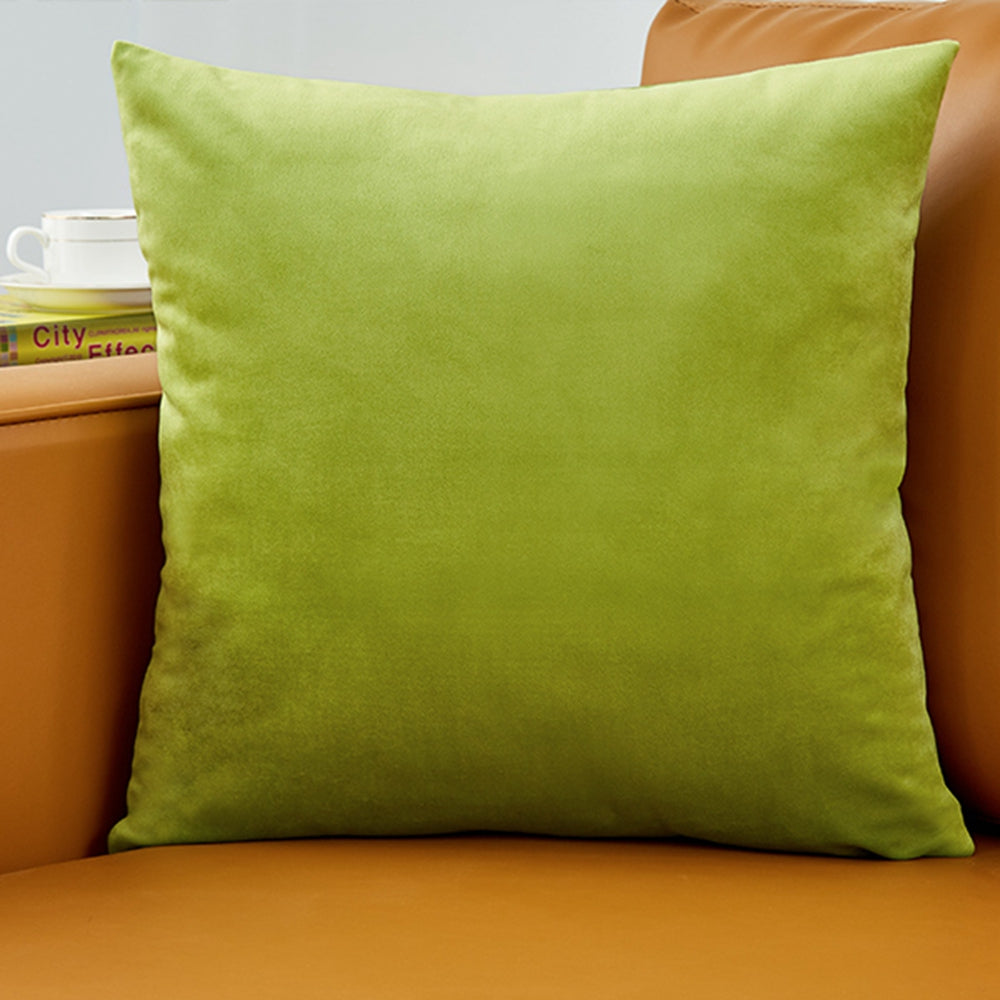 3-Piece Coordinated Pillow Cover & Insert Bundle – Brighter colors of green fuchsia and blue velvet throw pillow covers and inserts included