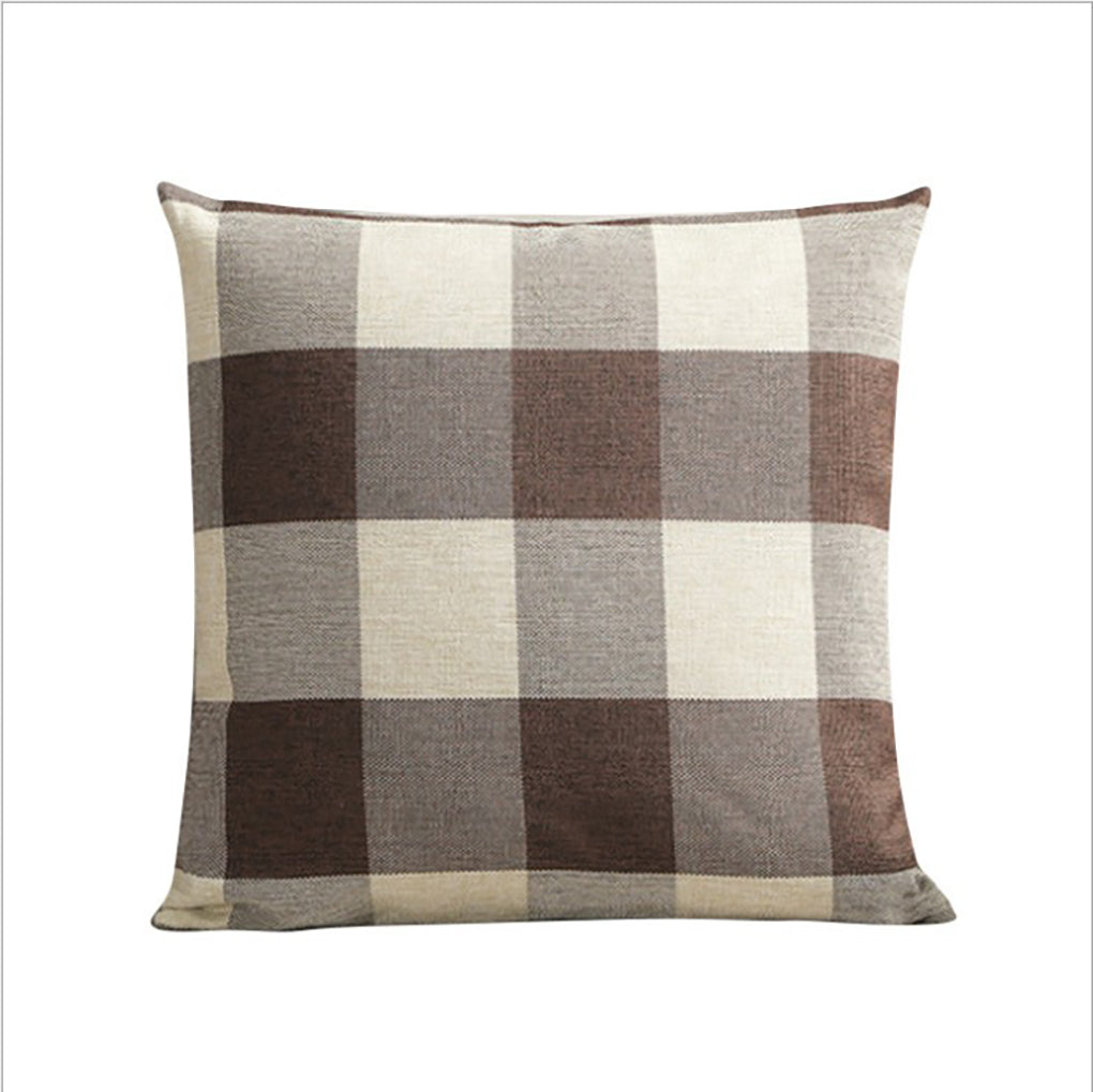 Set of 2 buffalo-check throw pillow covers size 18"x18"
