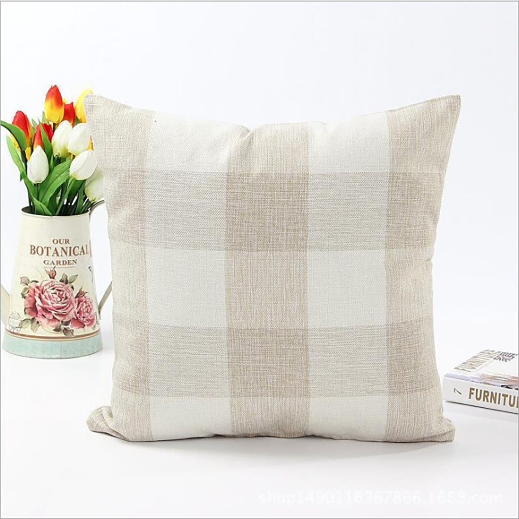 Set of 2 buffalo-check throw pillow covers size 18"x18"