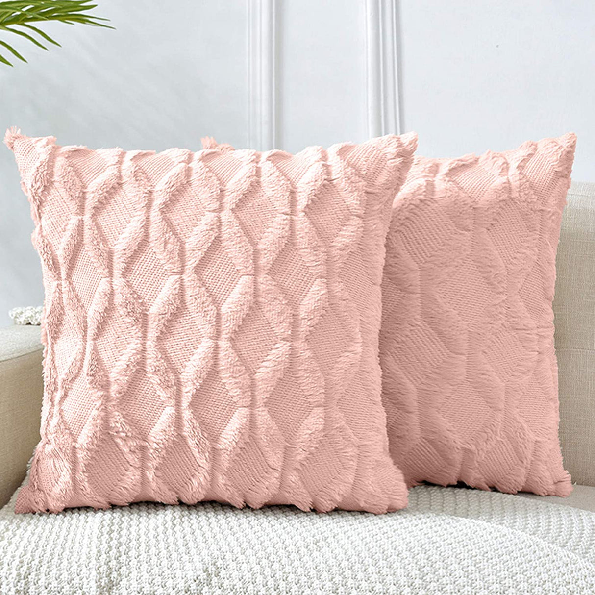 Throw Pillow Covers Wide Variety of Colors (With/Without Insert) options size 18"x18"
