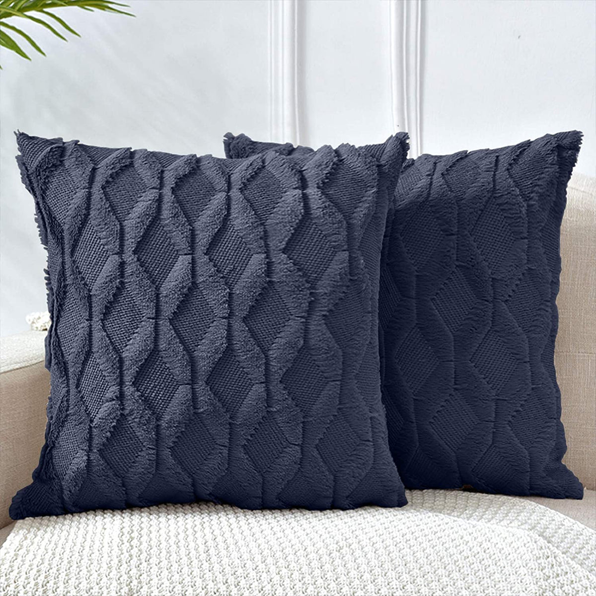 Pack of 1 Throw Pillow Wide Variety of Colors size 18"x18", 12"x20" with insert