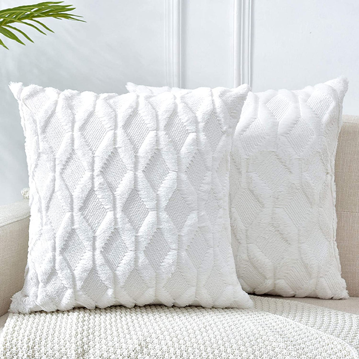 Throw Pillow Covers Wide Variety of Colors (With/Without Insert) options size 18"x18"