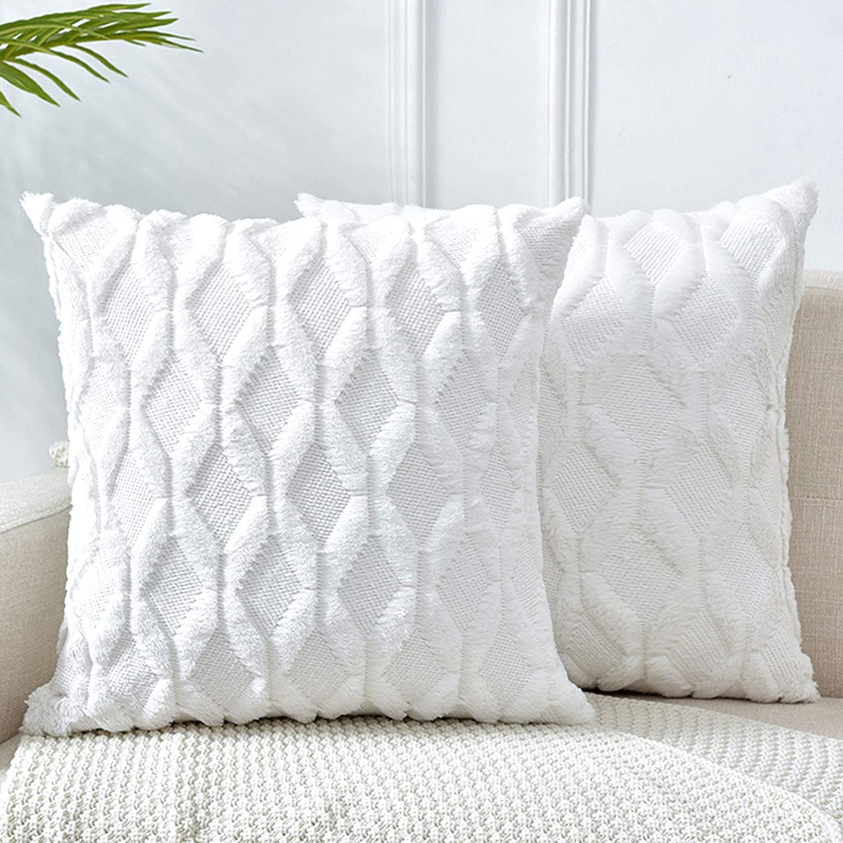 Pack of 1 Throw Pillow Wide Variety of Colors size 18"x18", 12"x20" with insert