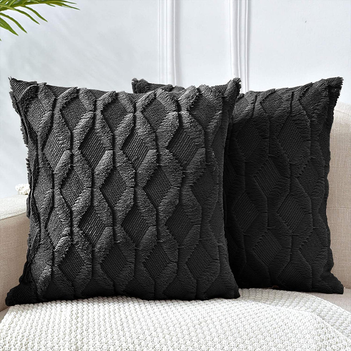 Pack of 1 Throw Pillow Wide Variety of Colors size 18"x18", 12"x20" with insert