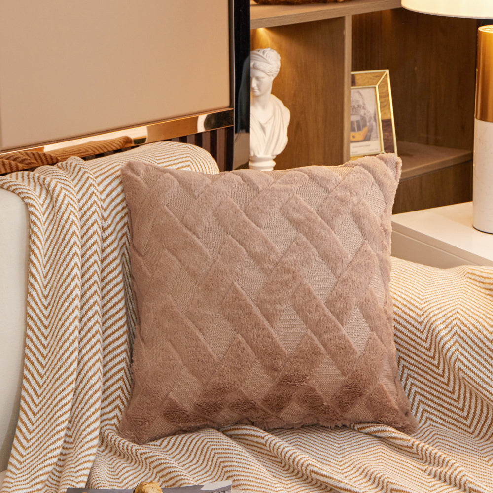 Crossline-shaped Plush Throw Pillow (With Insert)