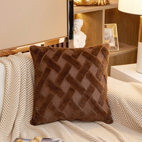 Crossline-shaped Plush Throw Pillow (With Insert)