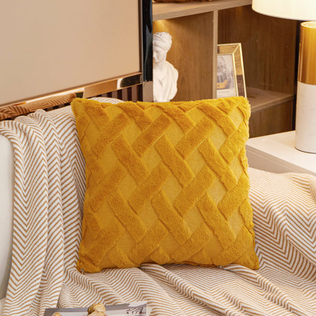 Crossline-shaped Plush Throw Pillow (With Insert)