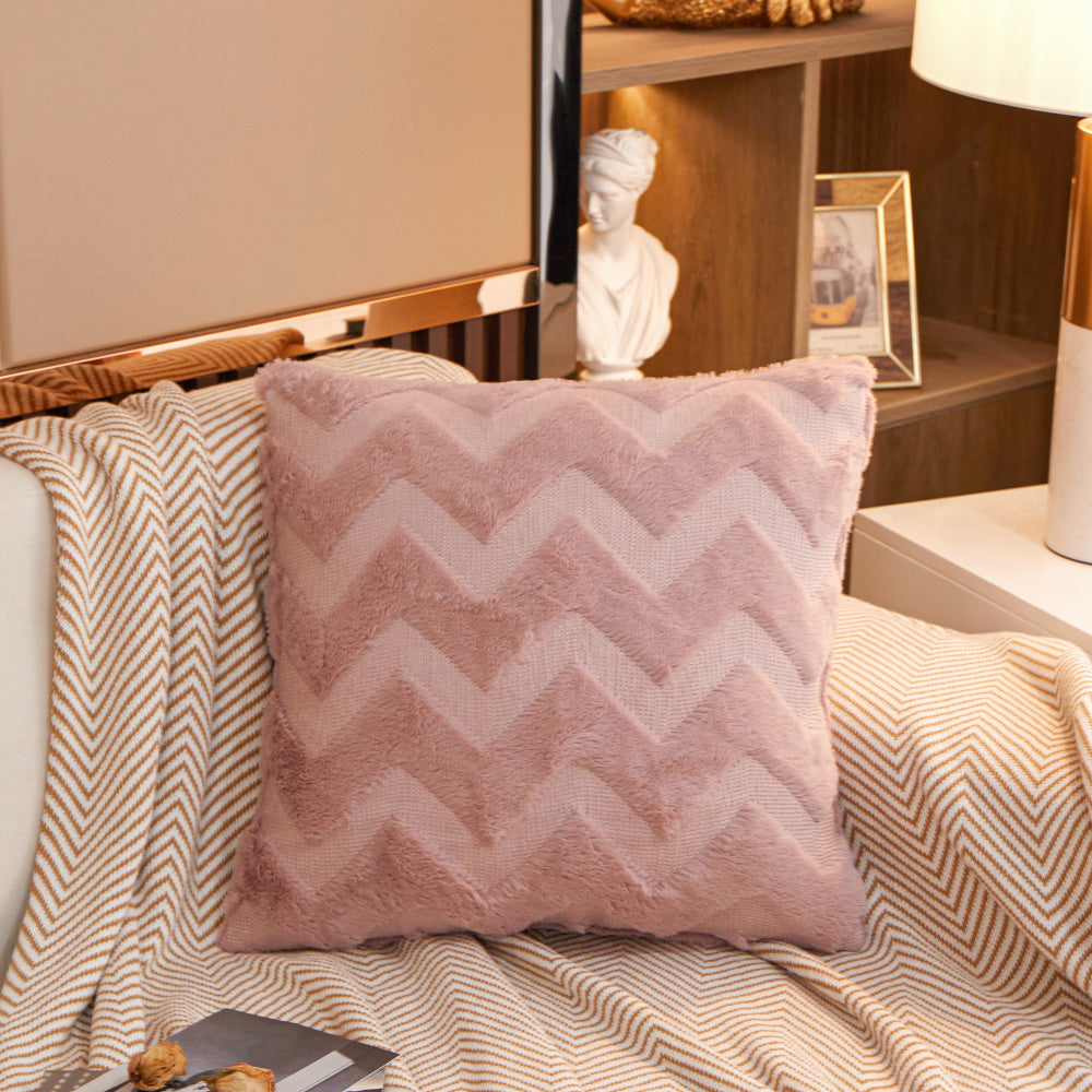 W-shaped Plush Throw Pillow (With Insert)