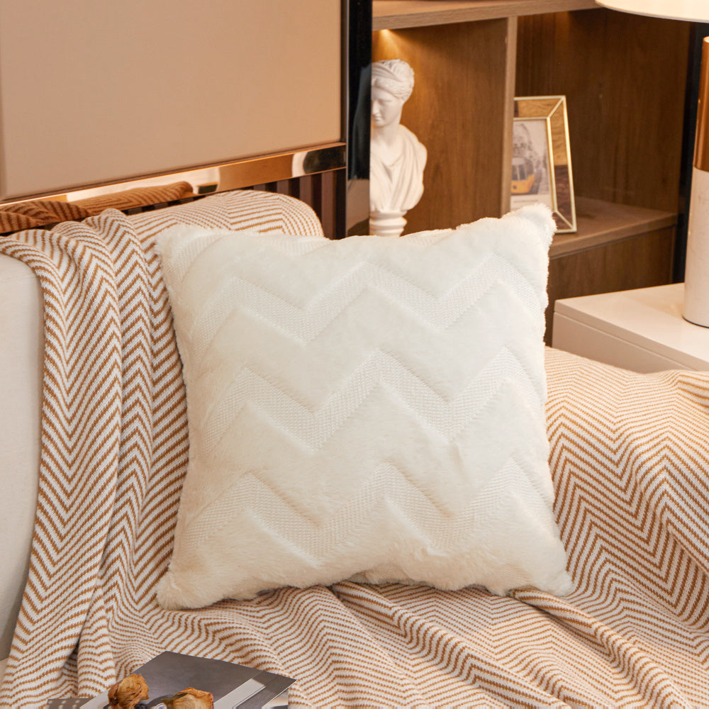 W-shaped Plush Throw Pillow (With Insert)