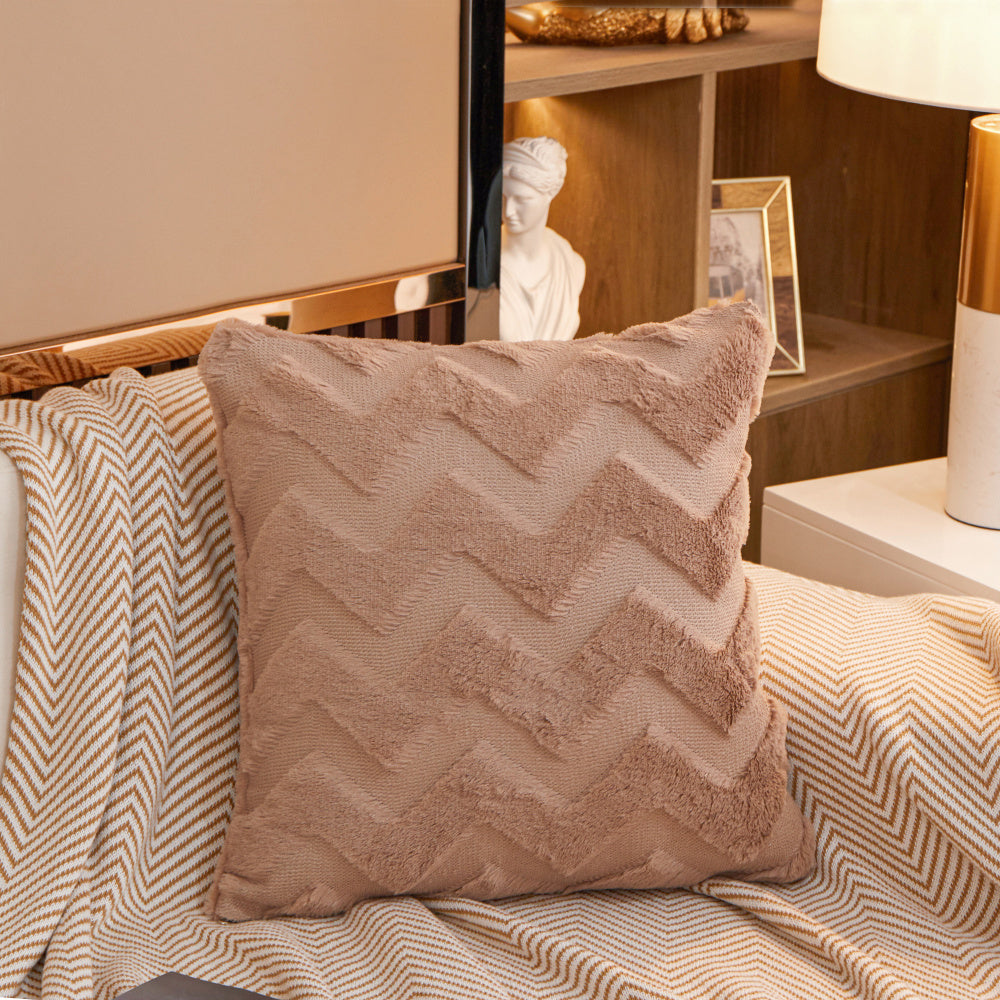 W-shaped Plush Throw Pillow (With Insert)