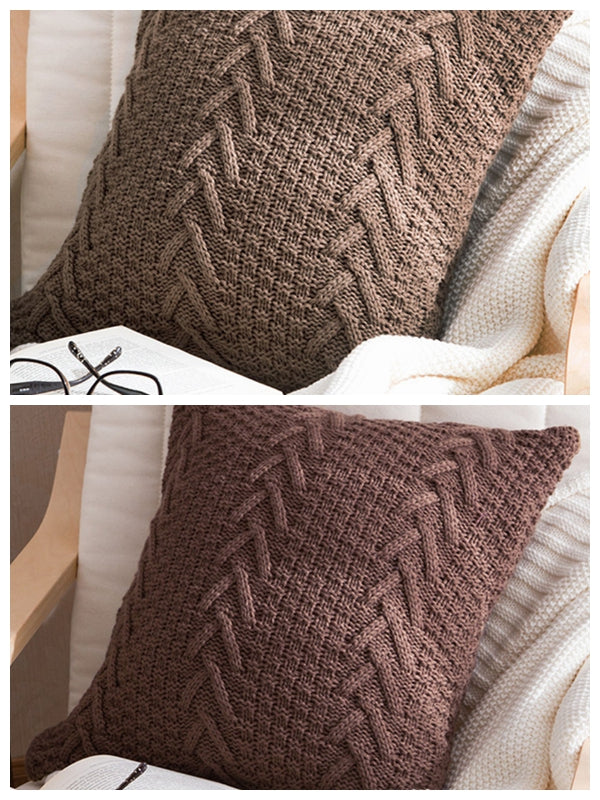 Set of 2 Beautiful combination Pillow Covers With Inserts V