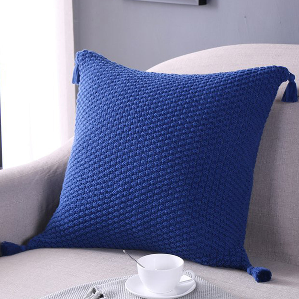 Knitted Cozy Home Decoration Throw Pillow pack of 1